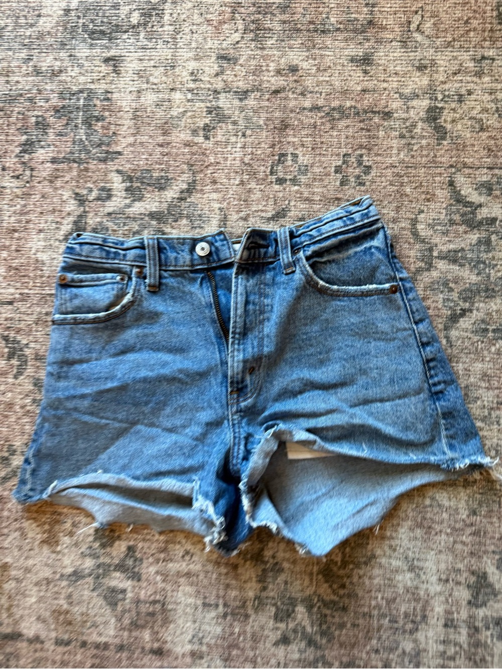 Abercrombie & Fitch Light Blue Denim Cutoff Shorts